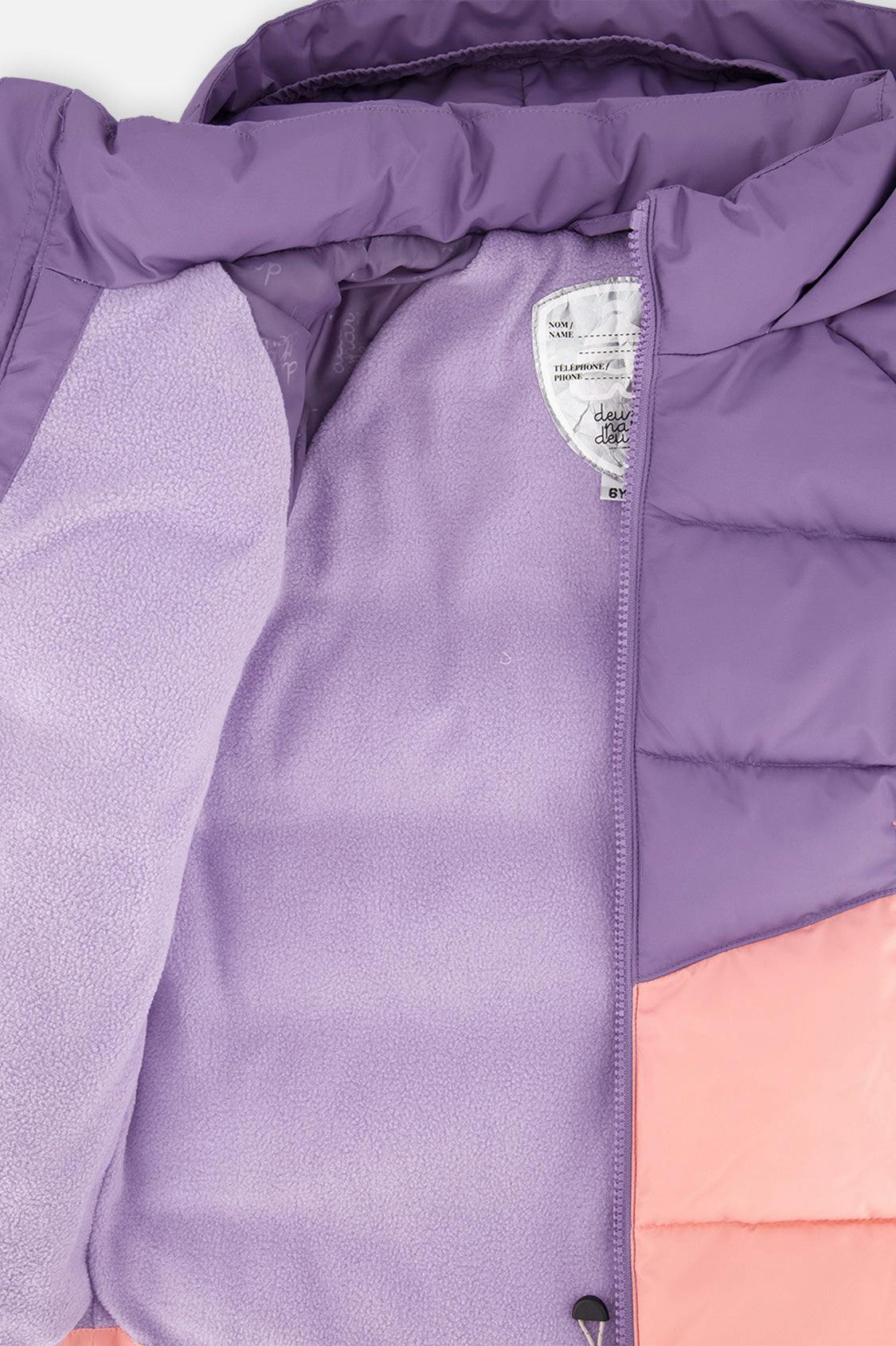 Color-Block Winter Jacket Violet