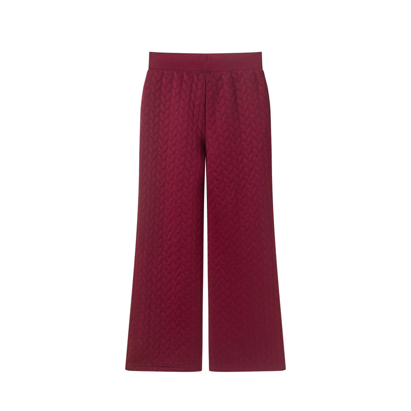 Tween Girls Quilted Lounge Pant | Berry Pink