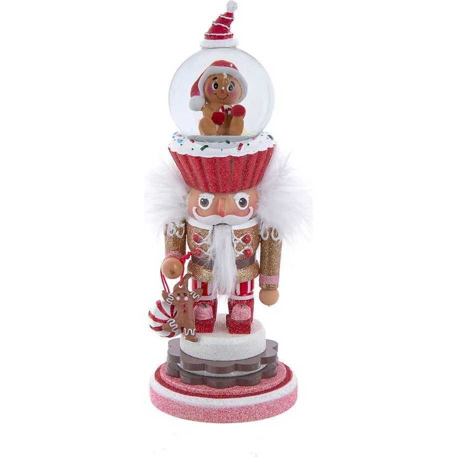 10-Inch Hollywood Nutcrackers Gingerbread Water Globe Nutcracker