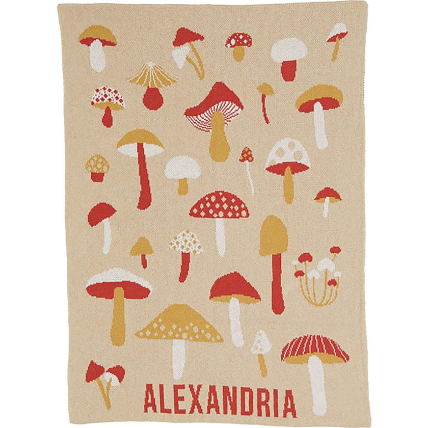 Custom Personalized Baby Sustainable Knit Throw Blanket - Forager