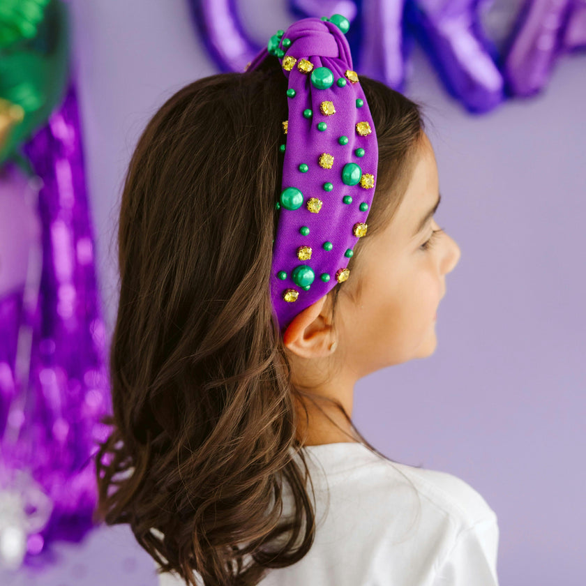 Mardi Gras Gemstone Headband