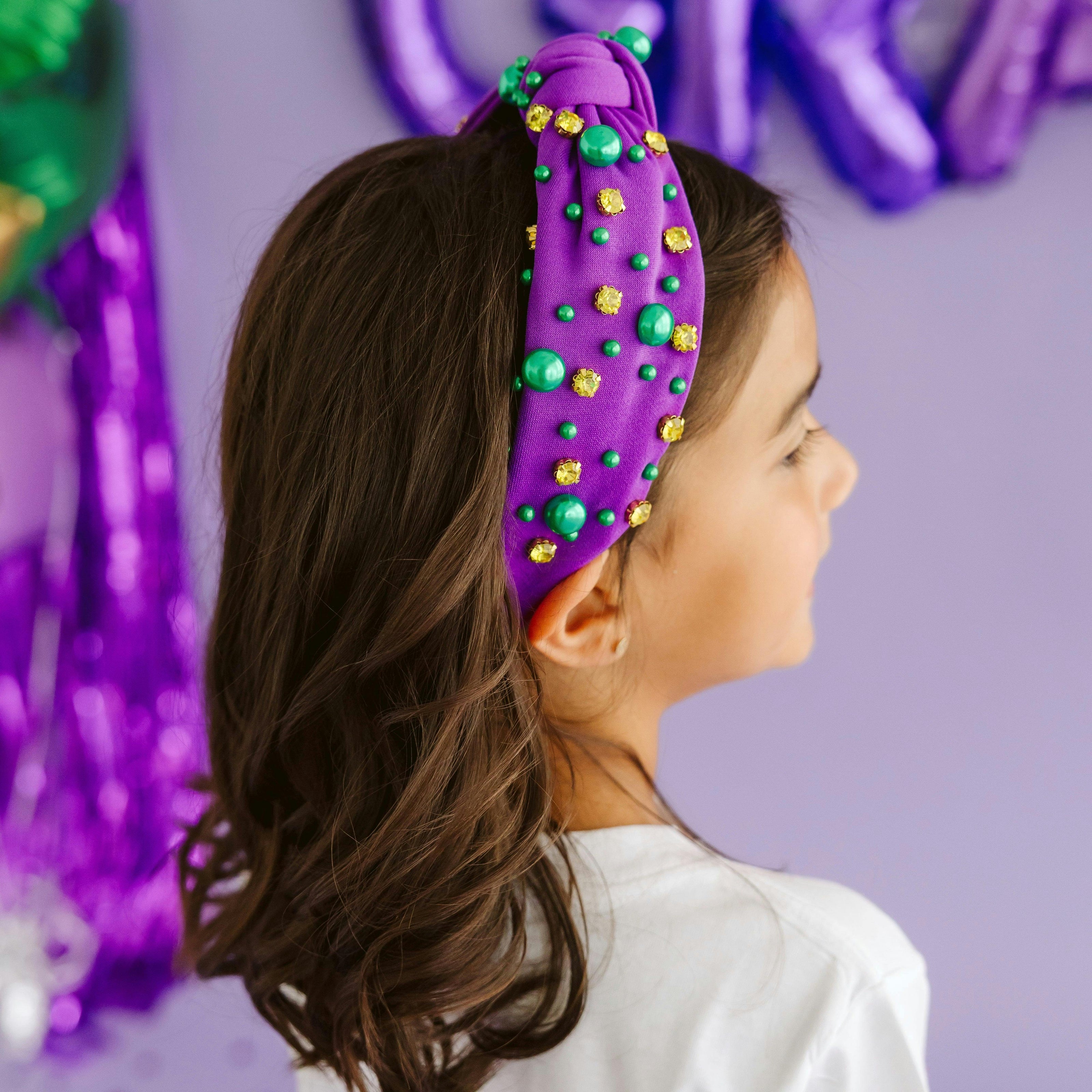 Mardi Gras Gemstone Headband