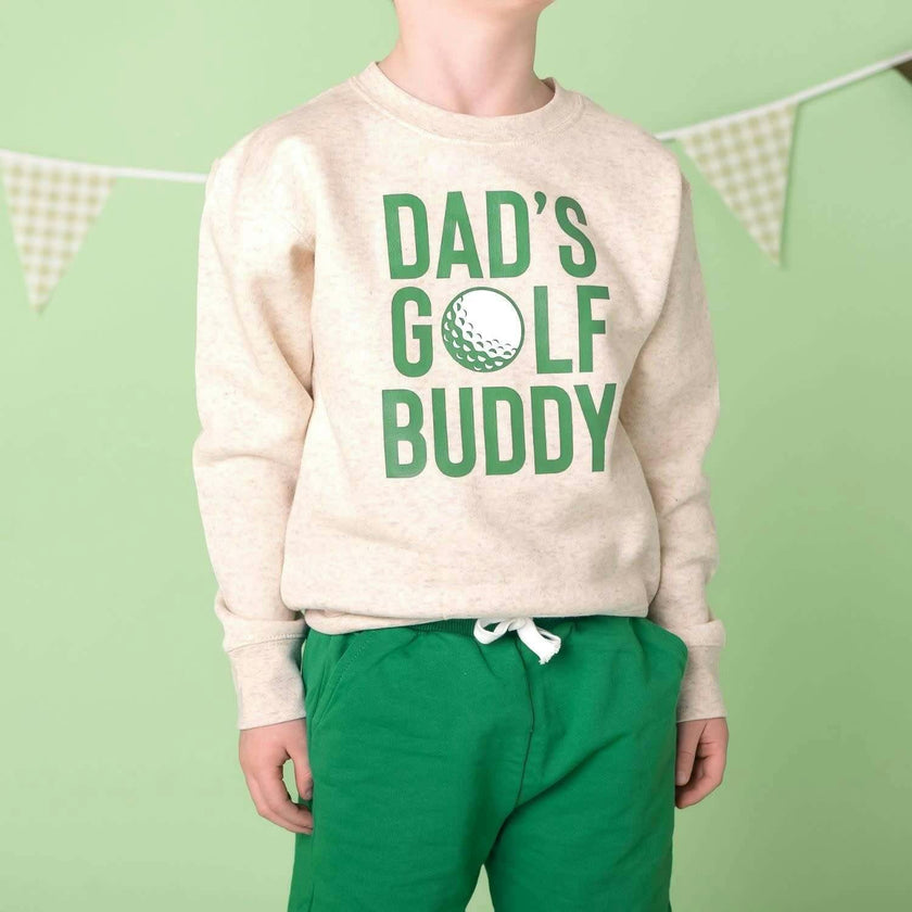 Dad's Golf Buddy Sweatshirt - Natural Heather