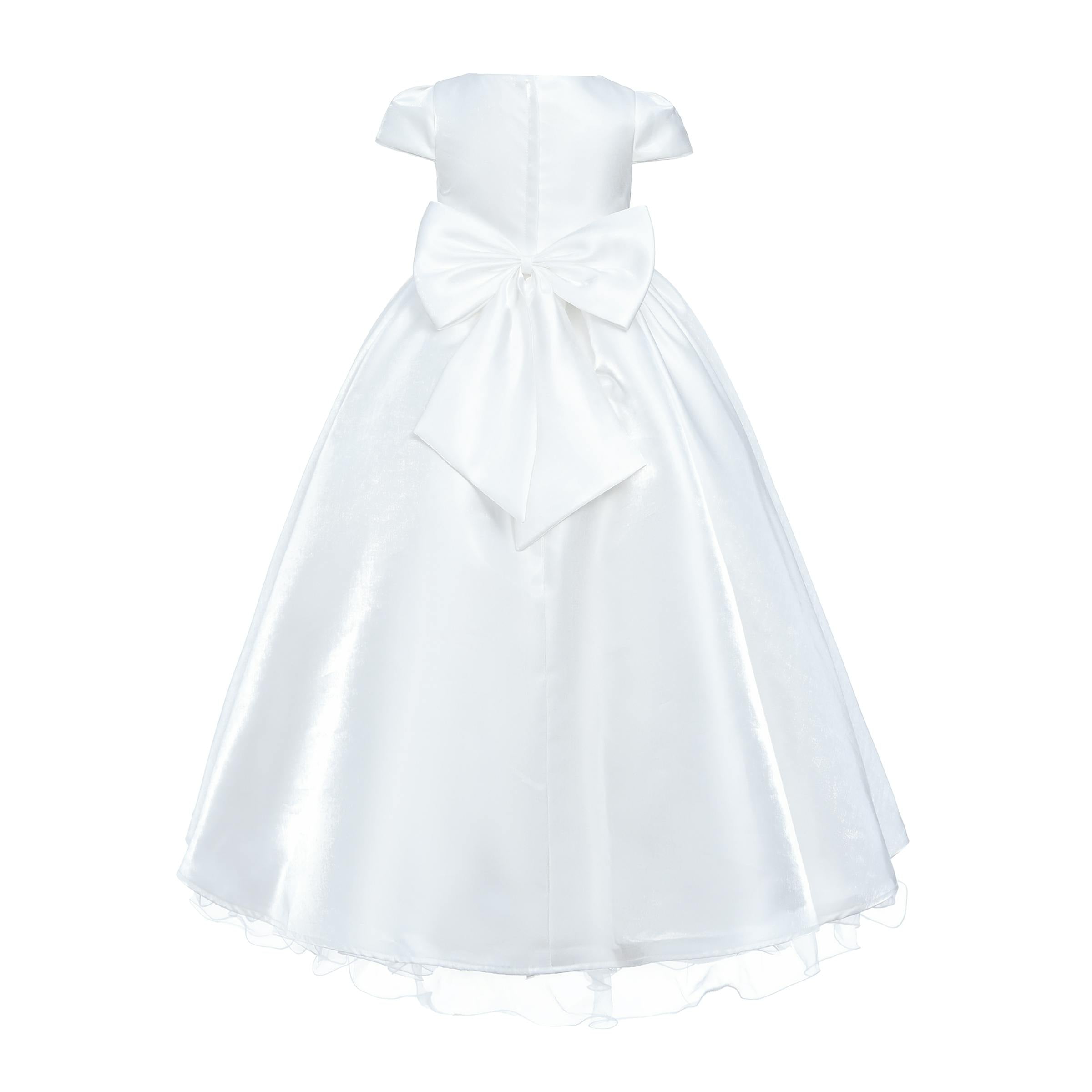 White Bow Long Brea Dress