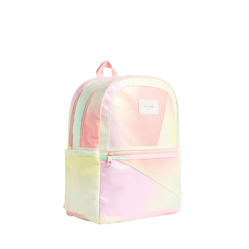 Kane Double Pocket Large Backpack, Tie Dye Patchwork