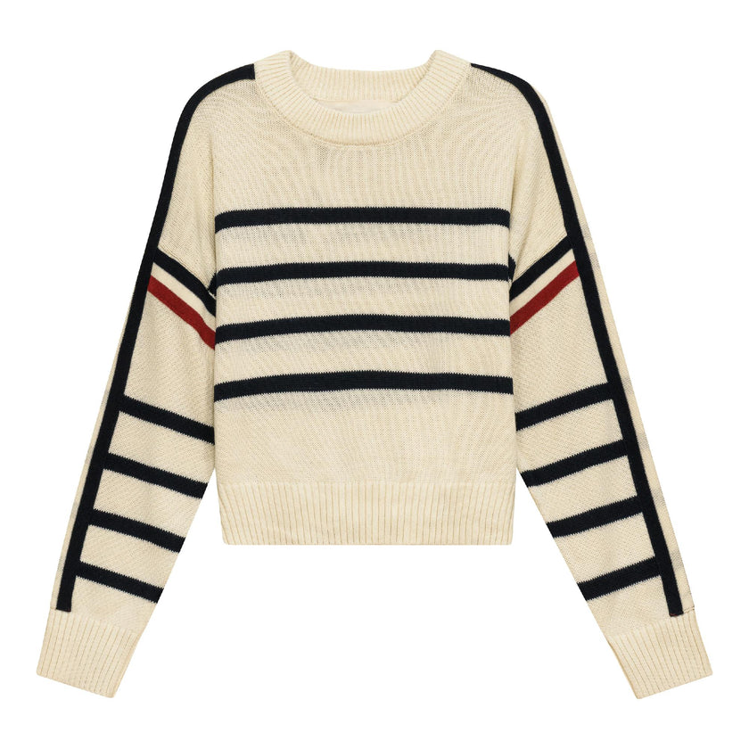 Cropped Drop Shoulder Sweater