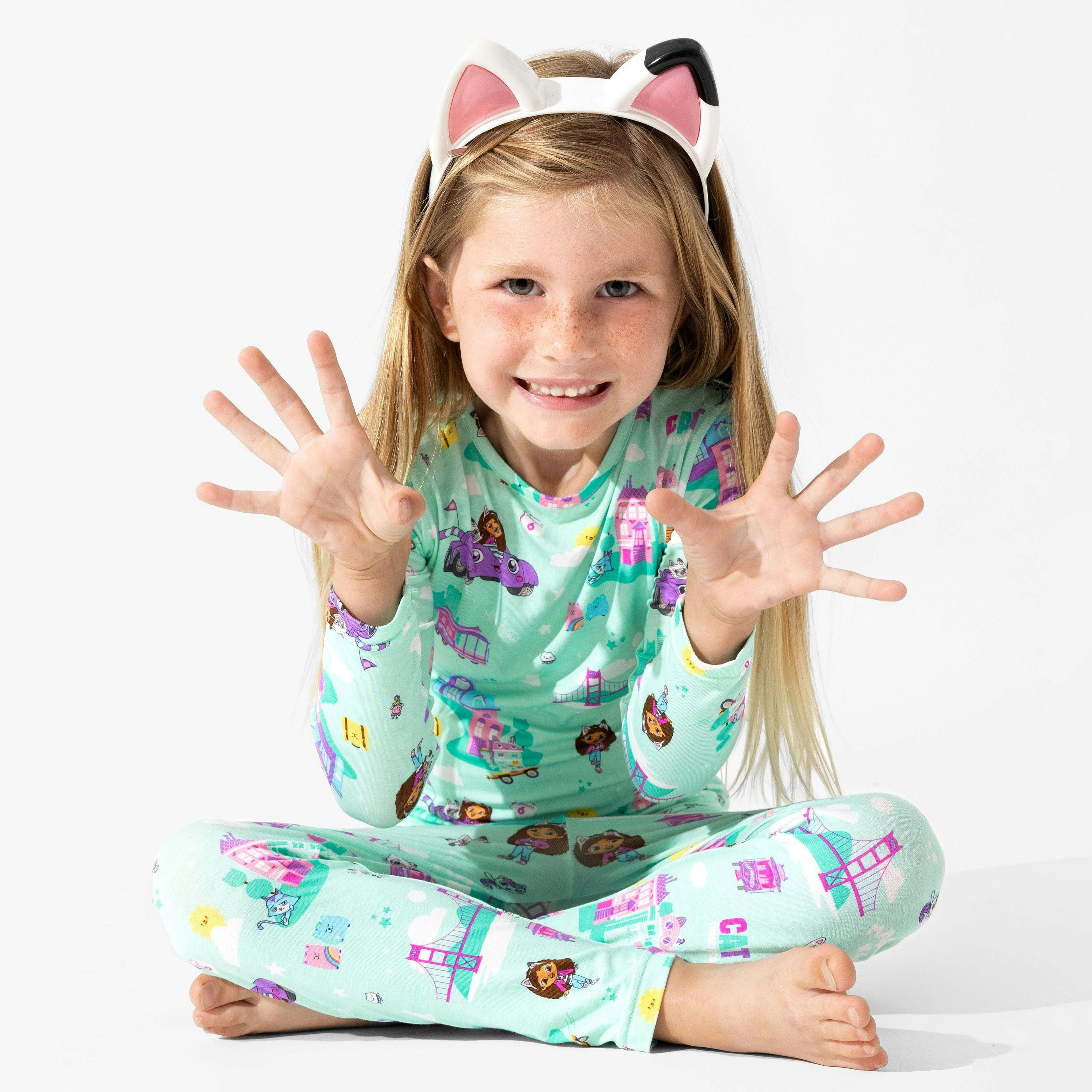 Gabby's Dollhouse: Cat Francisco Bamboo Kids Pajamas