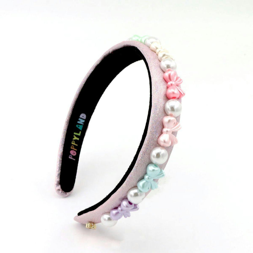 Pastel Bows & Pearls Headband