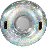 42" Silver Glitter Snow Tube
