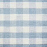 Crawford Pillowback Chair and a Half Comfort Swivel Glider in Blue Gingham