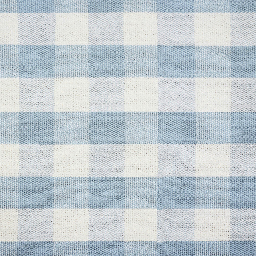 Crawford Pillowback Chair and a Half Comfort Swivel Glider in Blue Gingham
