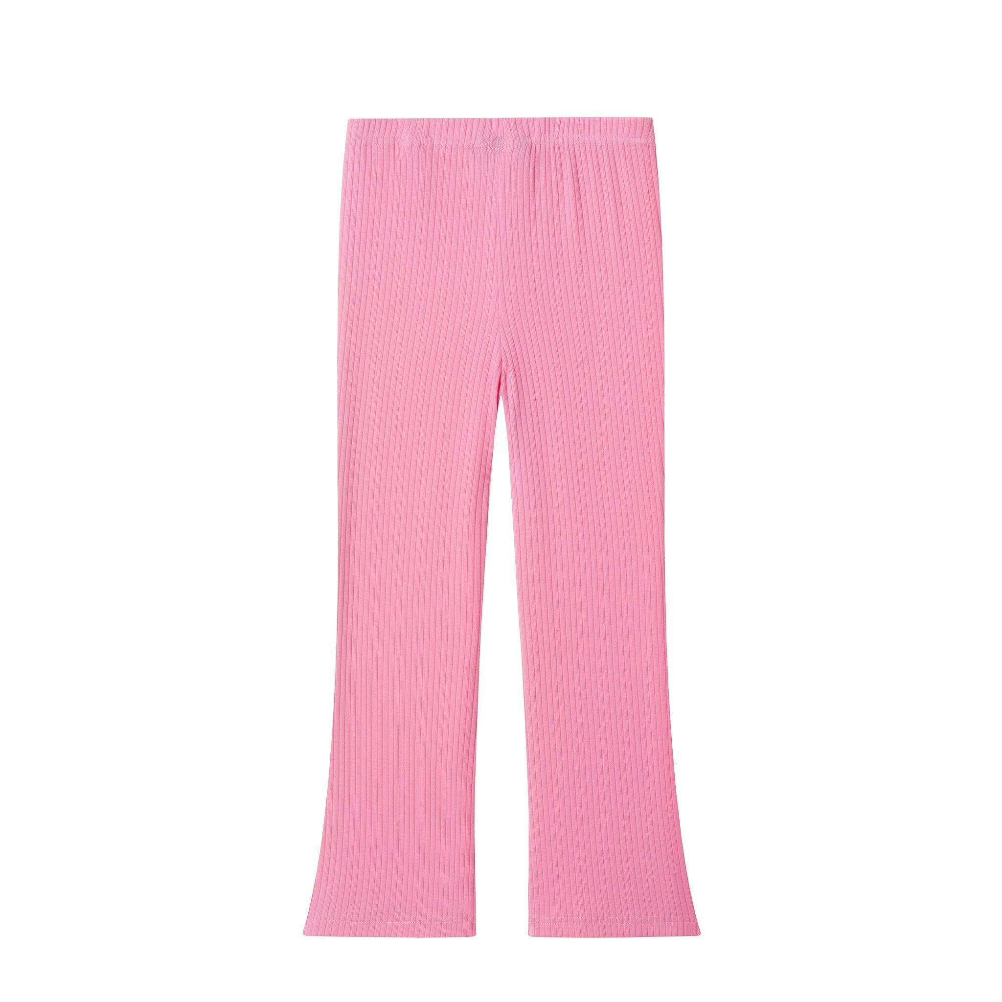 Girls Sweater & Flare Legging Set | Checkered Heart - Pink
