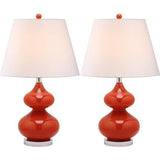 Set of 2 Eva Double Gourd Glass Lamps