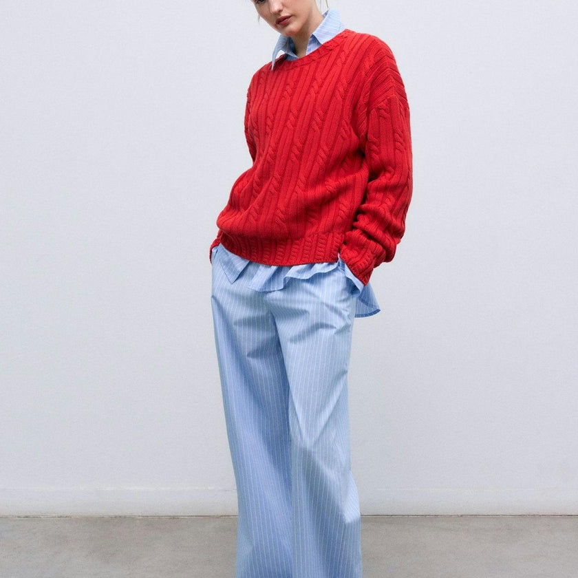 Aura Woman Pant Vista Blue Stripes