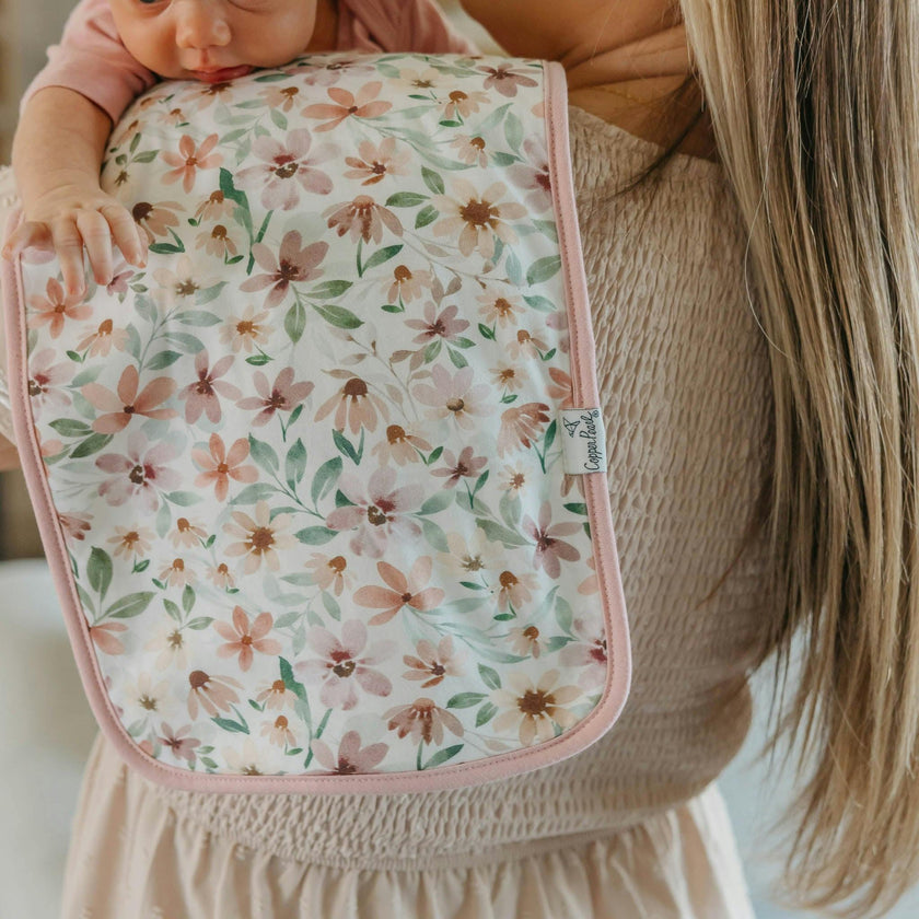 3 Pack Premium Burp Cloths - Natalie