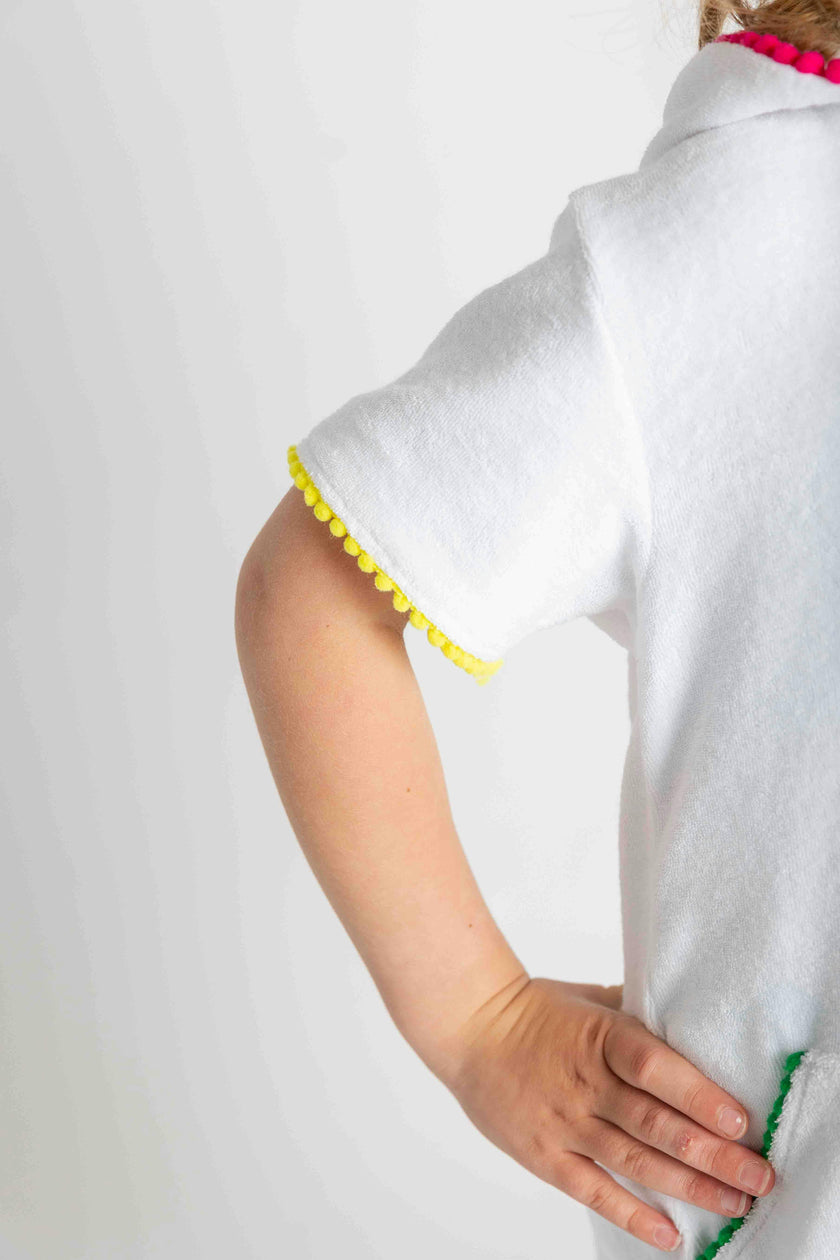 Terry Coverup With Pom Poms