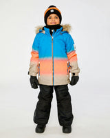 Two Piece Play Snowsuit Blue And Orange Gradient