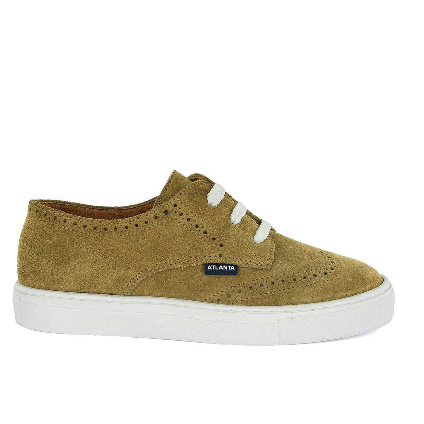 Oxford Tennis in Suede, Beige