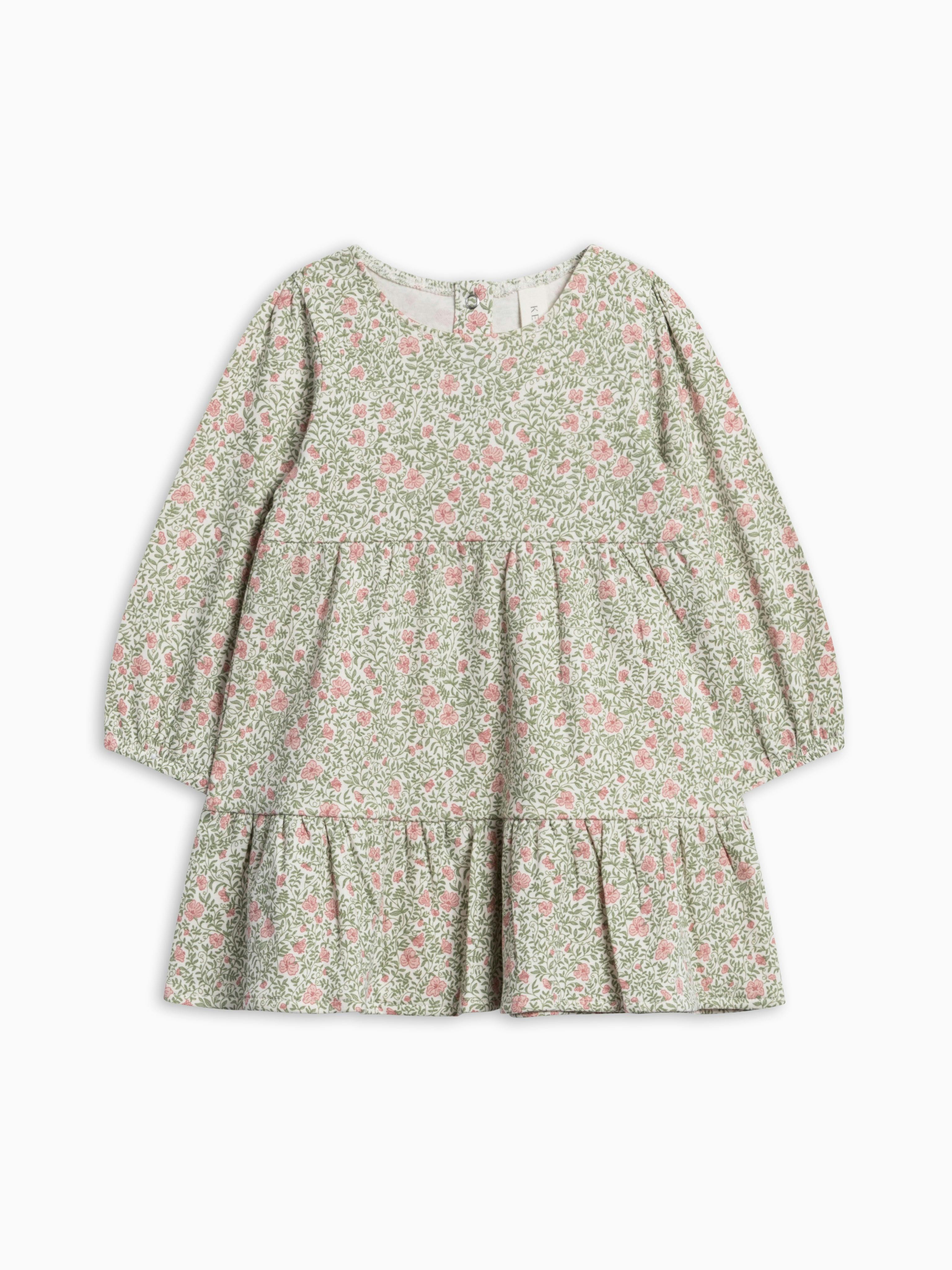 Sofia Long Sleeve Tiered Dress - Janice Floral