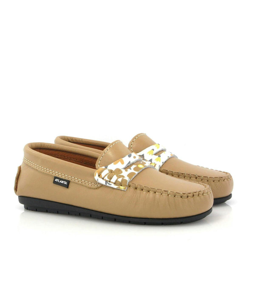 032 Walkers - beige smooth & flowers