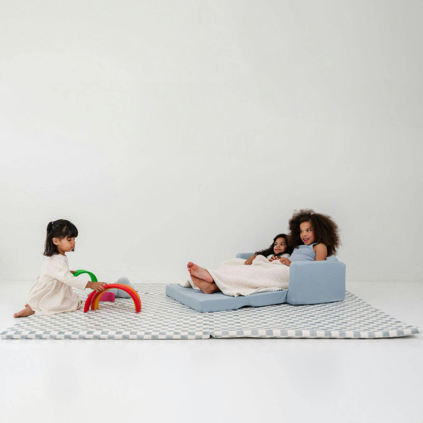 Checker Matcha Vegan Leather Mat