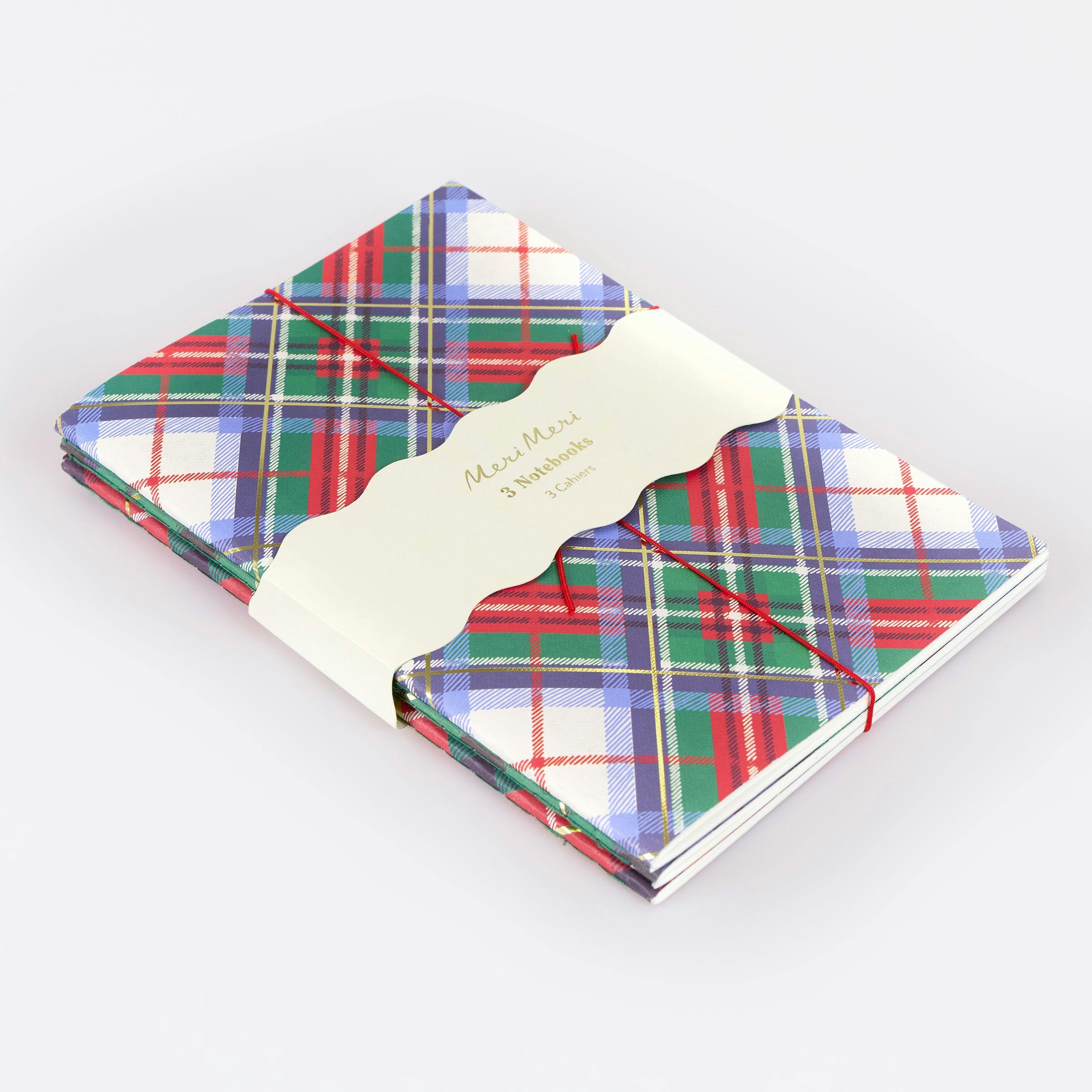 Plaid Softcover Notebook Set