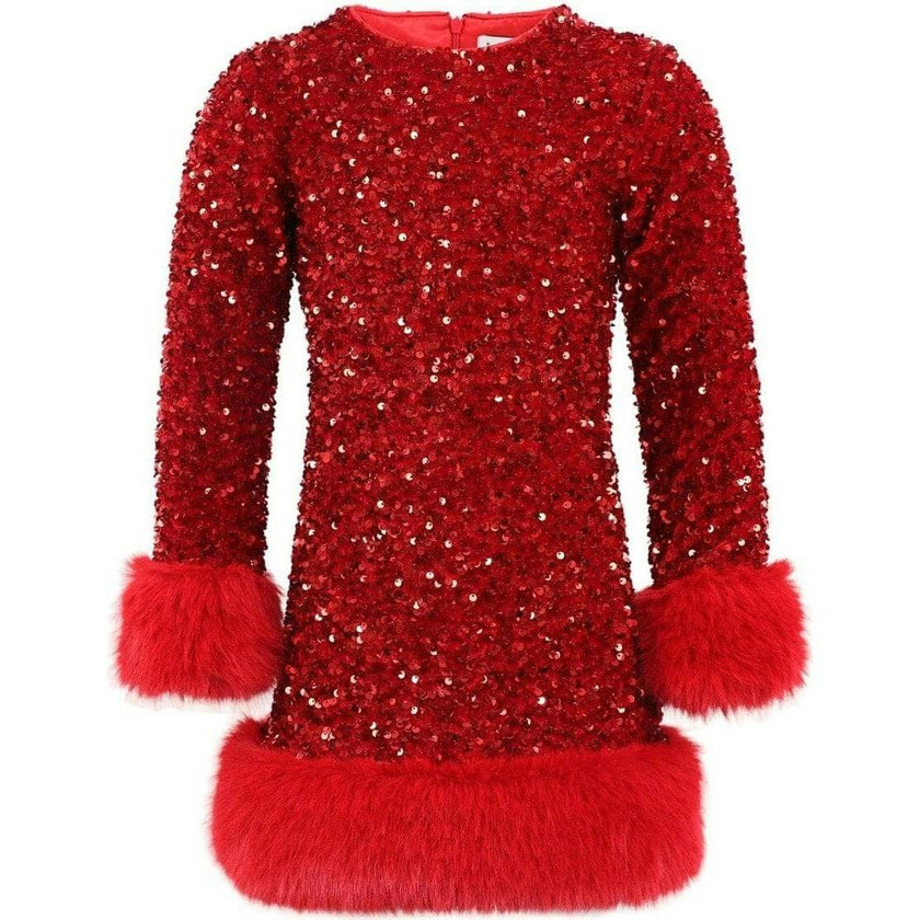 Ruby Shimmer Dress
