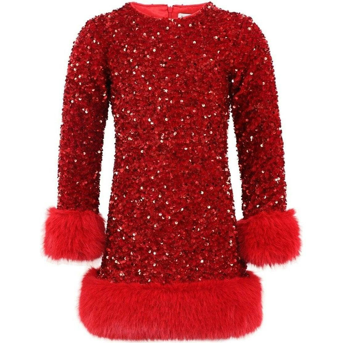 Ruby Shimmer Dress