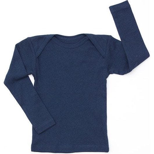 Lap Shoulder Tee Long Sleeve Charcoal