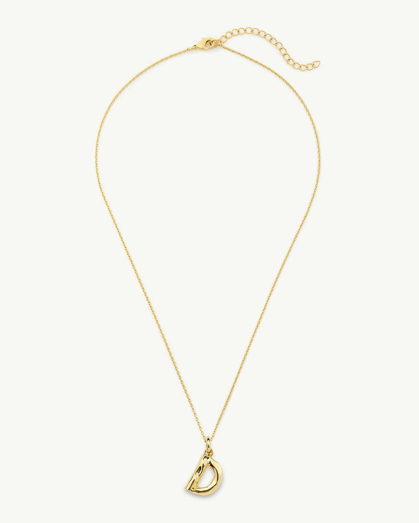 Monogram Necklace in Gold