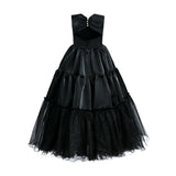 Black Layered Teola Dress