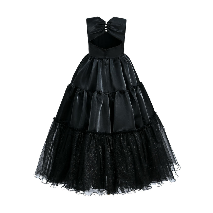 Black Layered Teola Dress