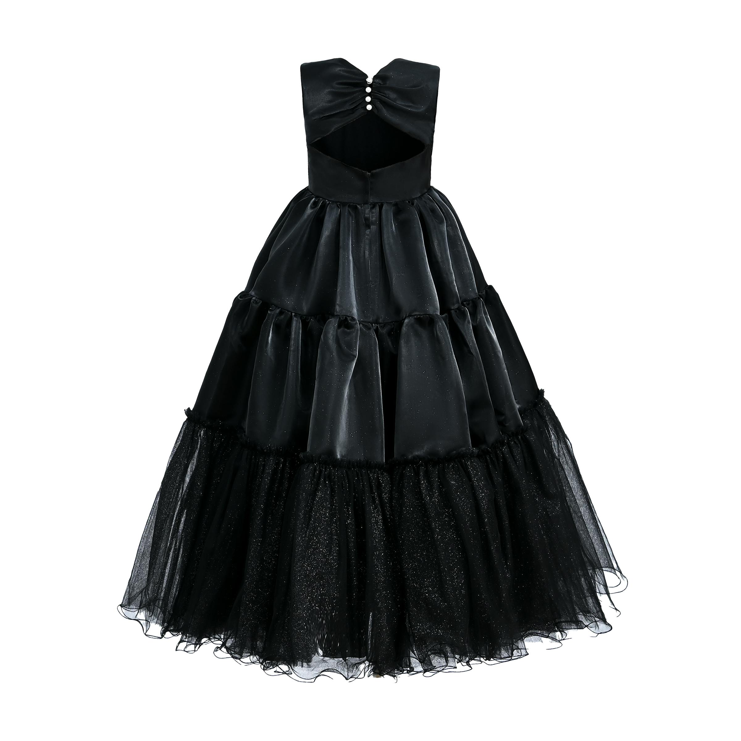 Black Layered Teola Dress