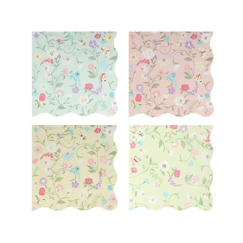 Meri Meri x Ladurée Paris Floral Small Napkins