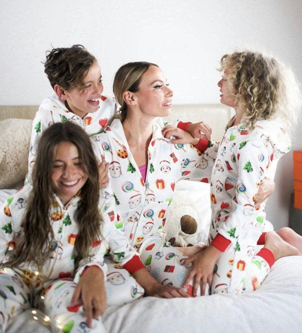 Women's Christmas Emoji Onesie