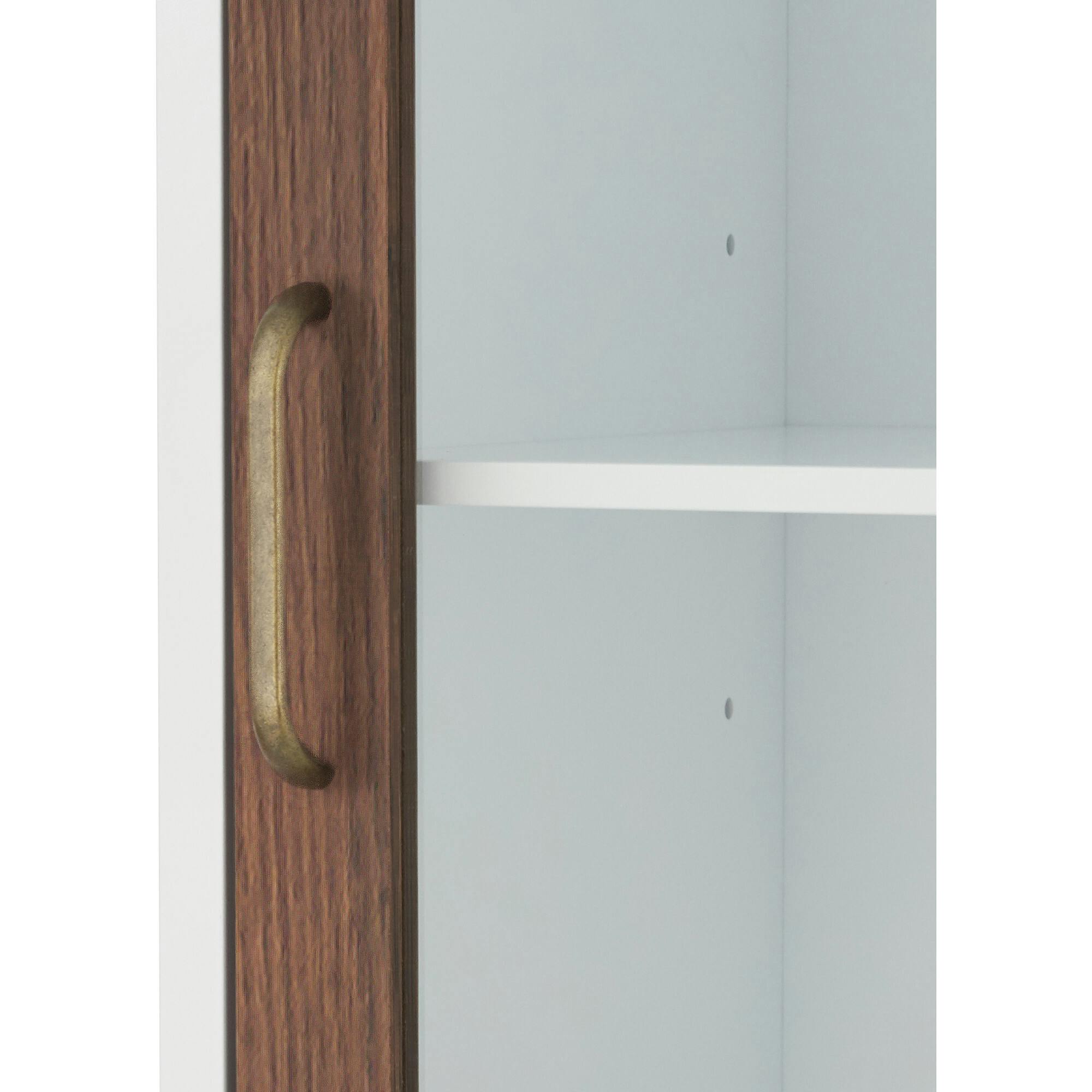 Tyler Modern Wooden Linen Tower Tall Storage Cabinet with Two Doors for Bathrooms or Hallways