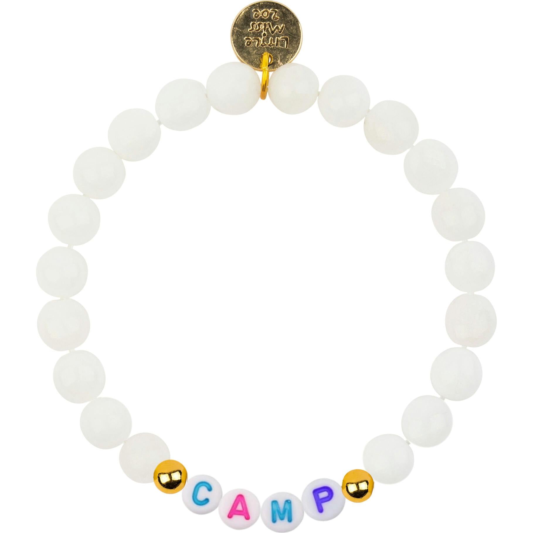 Customizable Camp Name Gemstone Bracelet