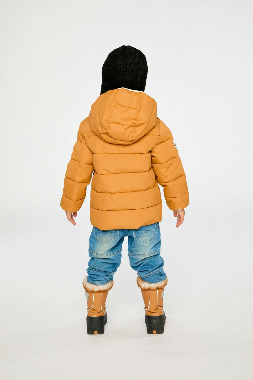 Winter Jacket Adapted For Car Seats Brown Sugar