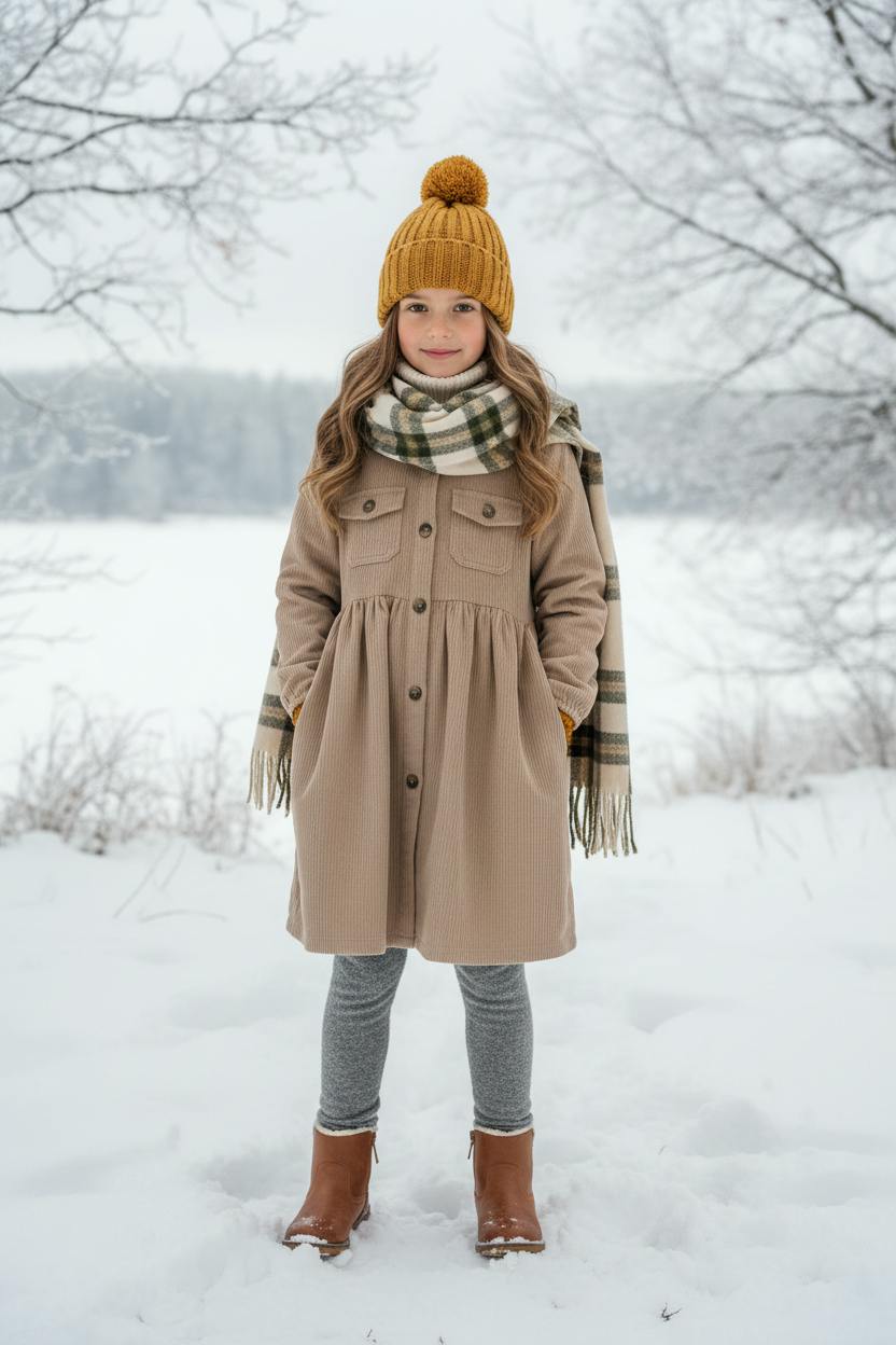 Corduroy Pocket Dress