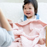 Waffle Baby Blanket Blush