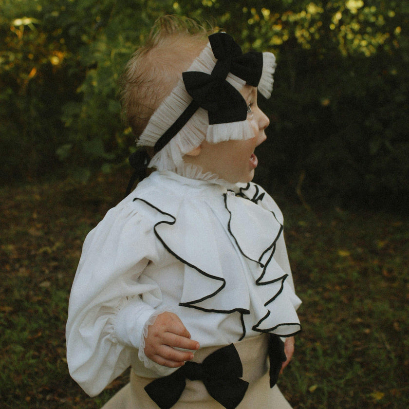 Coco-Caramel Tulle Hair Sash