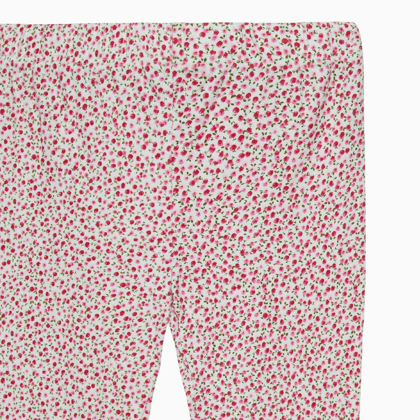 Leggings in Red Cherry Floral