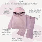 DREW Hoodie and Wide Leg Pant Set
