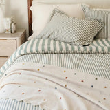 Dotted Scallop Knit Throw
