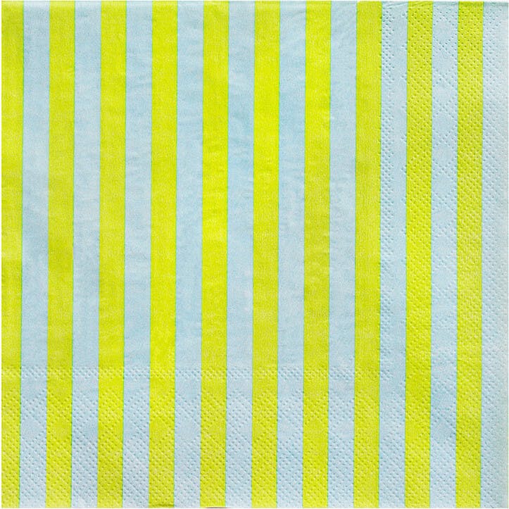 Spring Striped Lunch Napkins