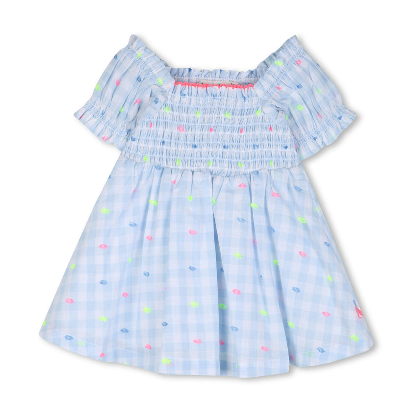 Light Blue Checkered Kids’ Dress