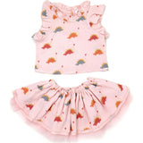 Stegosaurus Party Gauze Lola Top Tutu Skirt Set