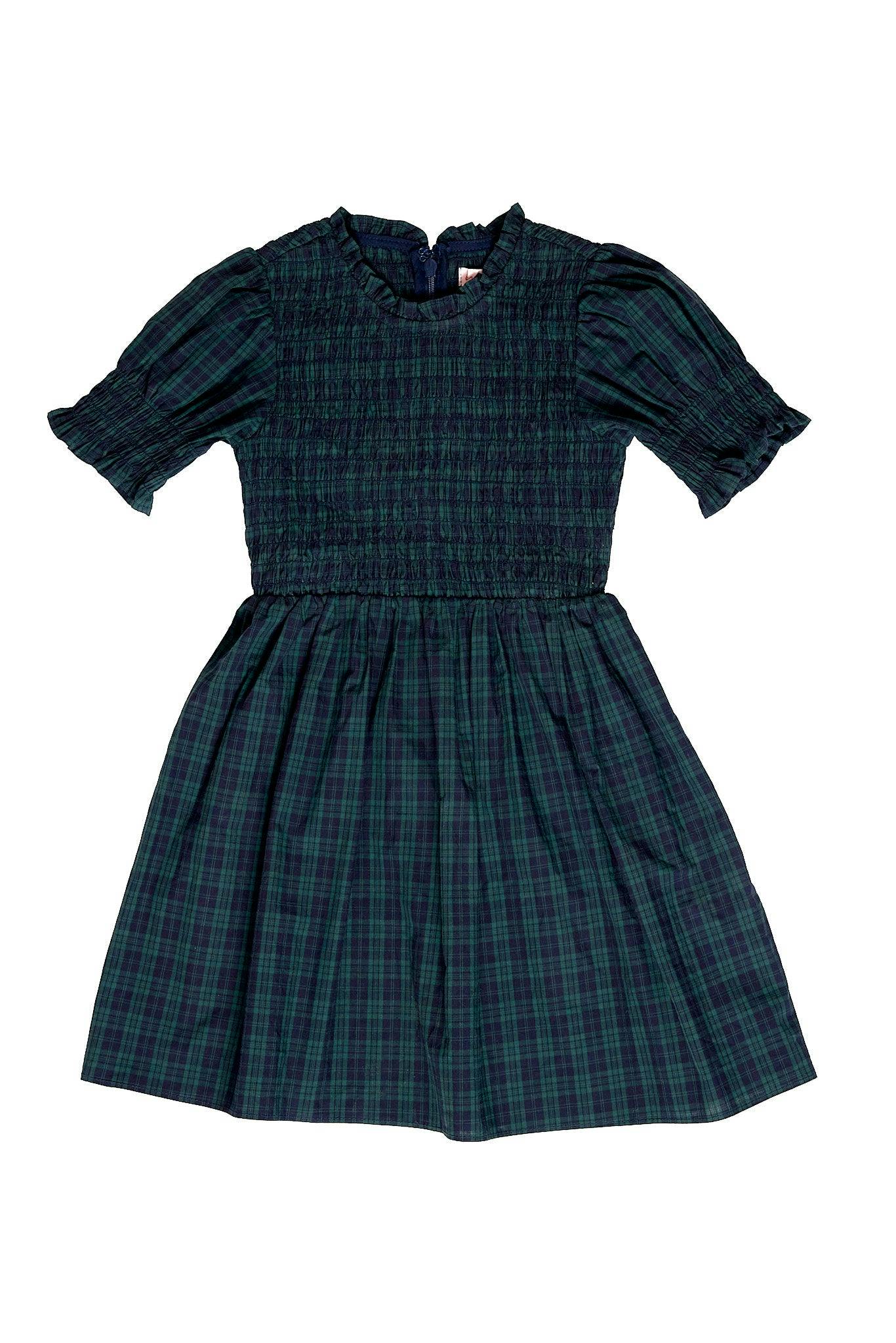 Mini Finley Dress in Twilight Pine Plaid
