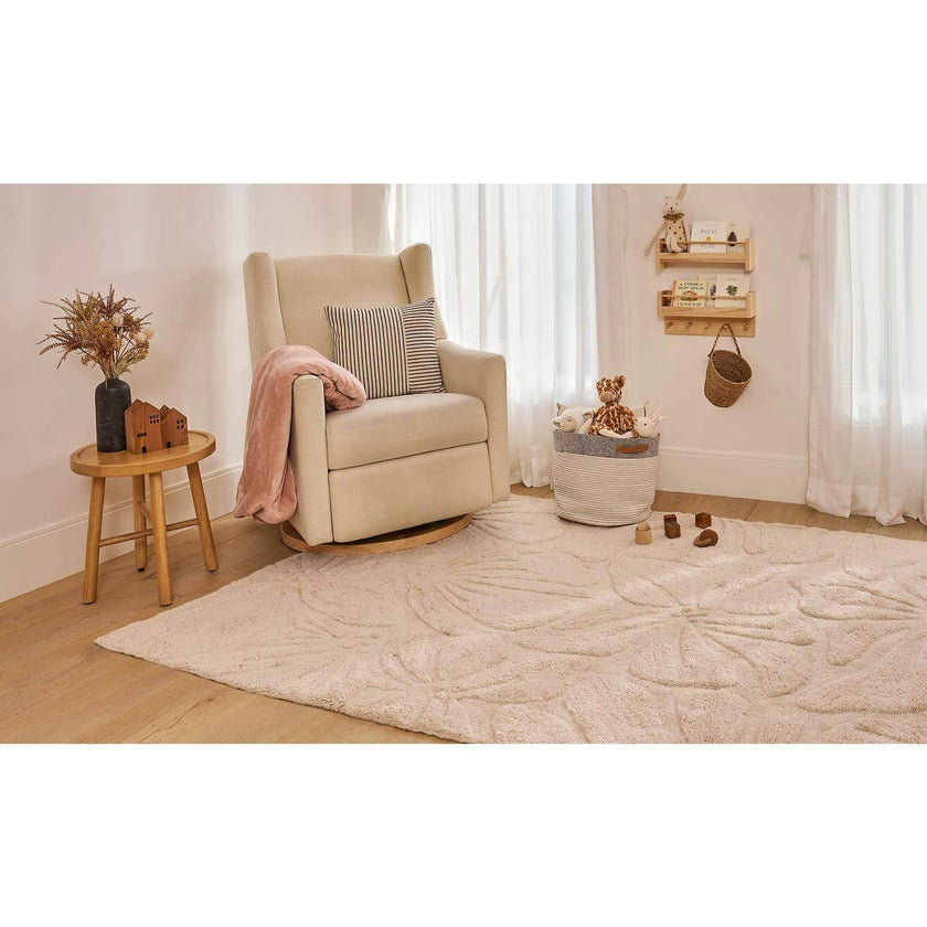 Floral Field Washable Wool Area Rug
