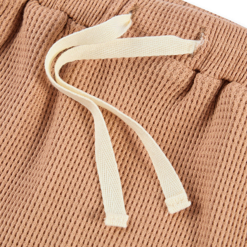 Tawny Rose Waffle Jogger Pants